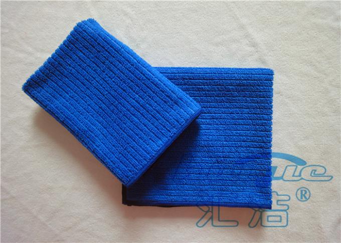 Ultra-Saugfähige blaue Microfiber-Geschirrtücher für die Küche, die 12" x 16" säubert