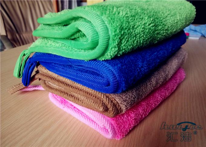 Flaumige Vlies Microfiber-Geschirrtücher mit hoher Dichte rot, wasseranziehendes Tuch