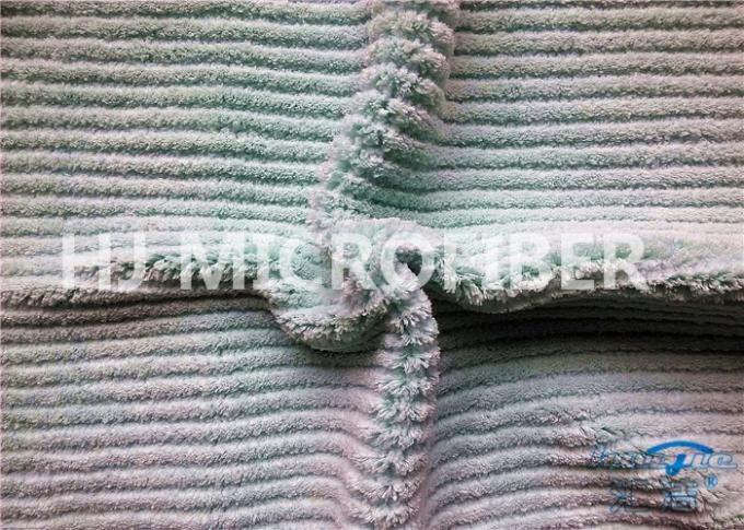 Polyester-Gewebe des Microfiber-Streifen-korallenrotes Vlies-Stoff-100 für Mikrofaser-Stoff