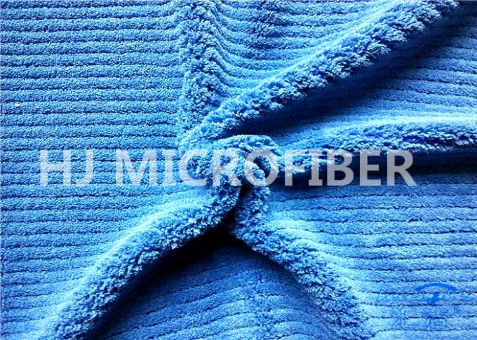 starker Streifen-korallenroter Vlies-Stoff Roya Blue150cm 550gsm Microfiber
