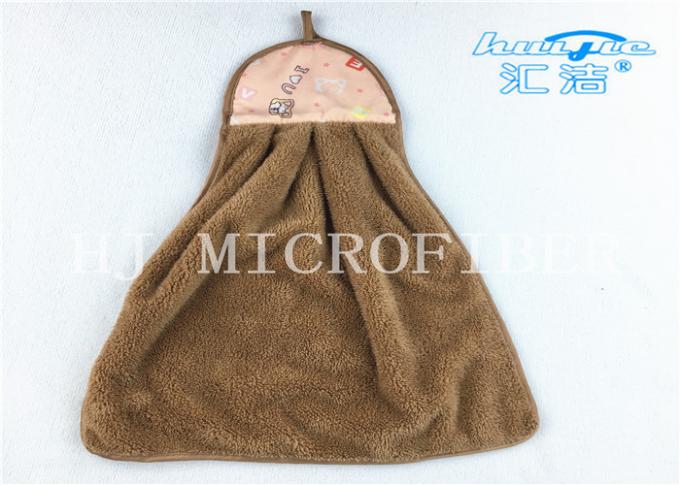 Bunter wesentlicher Microfiber-Karikatur-Handtuch-korallenroter Vlies-Hauptstoff für Küchen-Badezimmer