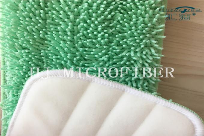 Chenillegewebe-Mopp-Kopf-Mopp-Ersatz-Auflagen grüne Farbe-Microfiber kleine