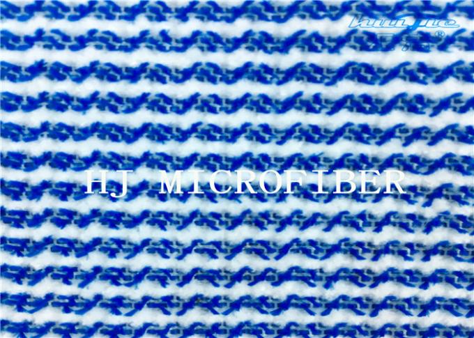 Blaues gemischtes weißes Frotteestoff-hartes Draht-Putztuch-Gewebe Farbe-Microfiber
