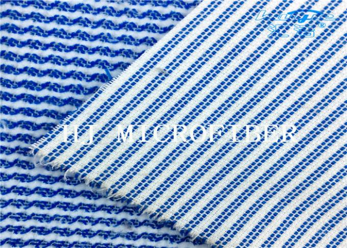 Blaues gemischtes weißes Frotteestoff-hartes Draht-Putztuch-Gewebe Farbe-Microfiber