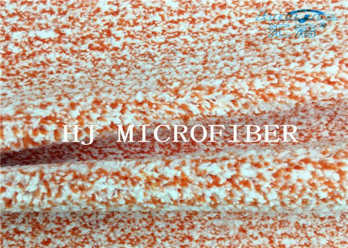Orange gestricktes korallenrotes Vlies-Mischgewebe Microfiber mit hartem Nylondraht