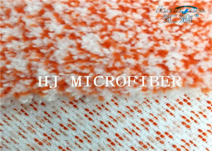 Orange gestricktes korallenrotes Vlies-Mischgewebe Microfiber mit hartem Nylondraht