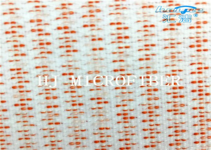 Orange gestricktes korallenrotes Vlies-Mischgewebe Microfiber mit hartem Nylondraht