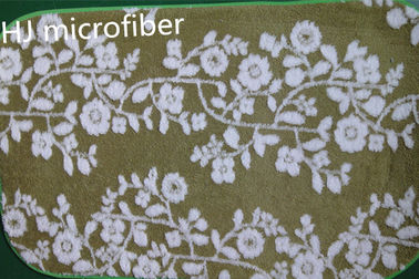 Grünen Sie Druckbodenbadezimmergedächtnisschaum-Mattenteppich blume Microfiber-Matte 40*60