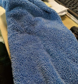 Blaues verdrehtes 450gsm Gewebe Polyamid des Polyester 20% Mops Microfiber Gewebe 80%
