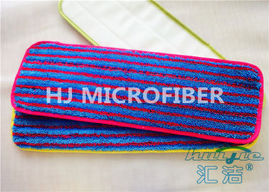 Bunte nasse Mopp-Auflagen Microfiber mit Rot-Streifen, Microfiber-Wäsche-Auflage