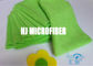 Grünes Polyester-/Polyamid-großes Perlen-Jacquardwebstuhl-Muster Microfiber-Putztuch mit starker Absorption