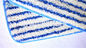 Geht blauer weißer Streifen gefärbter Garn Microfiber-Torsions-Mopp freundliches Eco, Dichte 500gsm voran