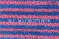 Roter und blauer Streifen Garn gefärbtes Microfiber verdrehte Gewebe-Mopp-Kopf-Mopp-Ersatz-Auflagen für Hauptreinigung