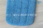 Blauer Samt-Mopp-Kopf-Mopp-Ersatz-Auflagen Farbe-Microfiber Streifen verdrehte