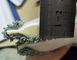 Grauer verdrehter runder nasser Mopp Microfiber füllt selbst- Adhensive nasse Mopp-Auflagen 10mm Schwamm-260gsm auf