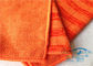 Orange Polyester der Microfiber-Putztuch-80% fusselfrei, statisches Antiputztuch