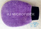 korallenroter Vlies 400gsm Microfiber-Wäsche-Handschuh, Microfiber-Wäsche-Handschuh besonders angefertigt