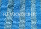 Verzerrung gestricktes blaues Microfiber verdrehte Samt für Lappen/Staubtuch, Polyester-Gewebe