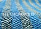 Verzerrung gestricktes blaues Microfiber verdrehte Samt für Lappen/Staubtuch, Polyester-Gewebe