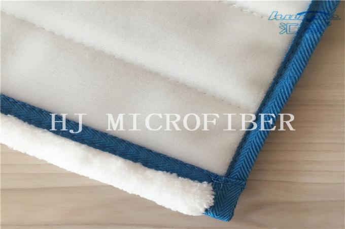 Weiße Farbe-Microfiber-Maschinen-Maschenware-Mopp-Kopf-Mopp-Ersatz-Auflagen für Hauptreinigung