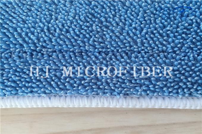 Blaue Mopp-Auflagen verdrehte Stapel-Mopp-Kopf-Mopp-Ersatz-Auflagen Farbfriedliche Seite Microfiber nasse