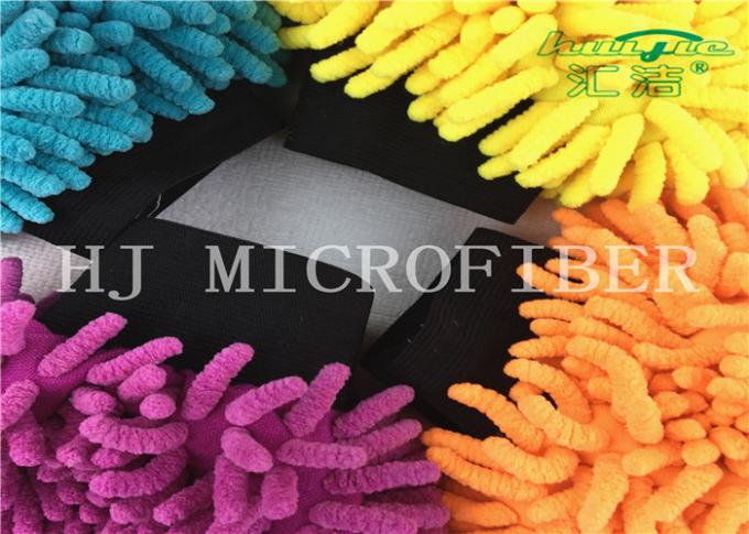 Buntes nützliches großes Chenillegewebe Microfiber benutzt in Bad-Mat Or Car Cleaning Wash-Handschuh