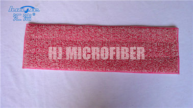 Rot färbte freundliche Microfiber nasse Mopp-Auflagen Garn-Torsion Eco für Hauptreinigung