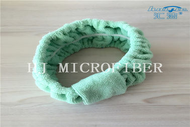 Grüne Farbe-Microfiber-Tuch-Gewebe Chasp-Haar-Band für Bad oder waschendes Gesicht unter Verwendung