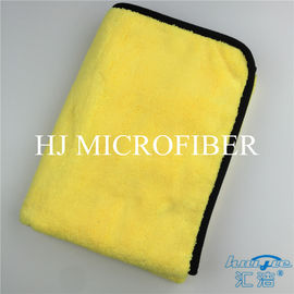 Vlies-Gewebe-Tuch gelbe Farbe-Microfiber super starkes korallenrotes für Auto-Reinigungs-Tücher