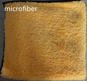 Korallenrotes Vlies-nähende Hand, die Microfiber-Sport-Tuch 40*40cm gelbes 300gsm säubert