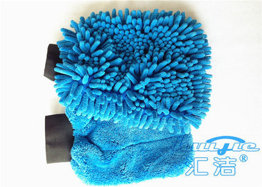 Polyester Microfiber-Wäsche-Handschuh 100% mit elastischer Stulpe, Auto-Reinigungs-Handschuhe