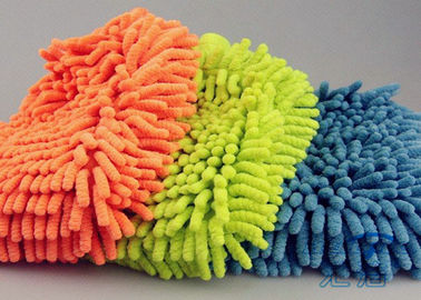 Einfacher Selbstdetersive-Schwamm zusammengesetzter Chenille-Waschanlage-Handschuh sorgfalt Microfiber ultra