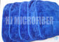 Fabrik-direkter Einschlagfaden - gestrickter blauer korallenroter Samt Microfiber-Putztuch-Umweltschutz