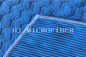 Blauer Farbjacquardwebstuhl-großes Perlen-Gewebe Microfiber-Putztuch für Tuch und Hauptgewebe