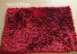 Microfiber Mat Red 40 * 60cm großes Chenille-Badezimmer-rutschfester Innengummi