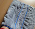 Microfiber 50 * 90cm Taschen-grauer Schoßhund-korallenrotes Vlies-Sport-Tuch der Falten-800gsm