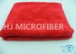 Microfiber Verzerrung-Strickte das rote/Blau Auto-Putztuch, Waschanlage Microfiber-Tücher